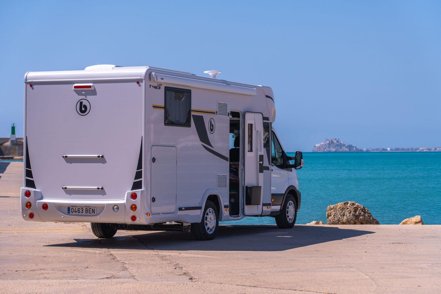 Parte trasera autocaravana