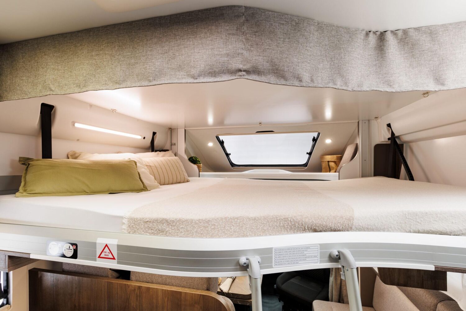 Visión cama autocaravana